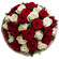 bouquet of red and white roses. Kazan