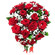 red roses bouquet with babys breath. Kazan