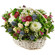 basket of chrysanthemums and roses. Kazan